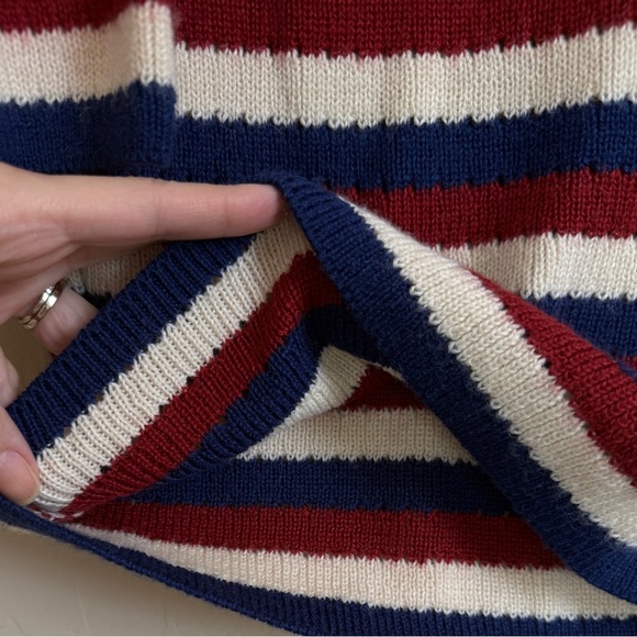 REVOLVE Echo Sweater Dress in Multi Stripe HOUSE OF HARLOW 1960 Red Blue Small - Picture 4 of 9